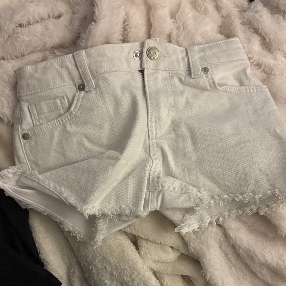 Women's White Denim Shorts